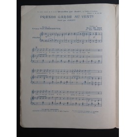 OOSTERWŸCK Ursmar Van Prends Garde au Vent ! Chant Piano ca1930