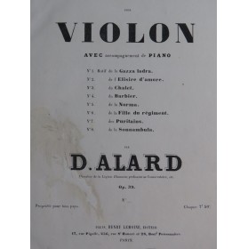 ALARD Delphin Fantaisie sur...