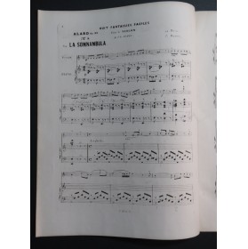 ALARD Delphin Fantaisie sur La Somnambula op 39 No 8 Piano Violon XIXe