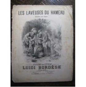 BORDESE Luigi Les Laveuses Chant Piano XIXe