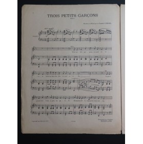 URGEL Louis Trois petits garçons Chant Piano 1921