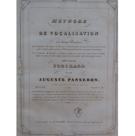 PANSERON Auguste Méthode de...