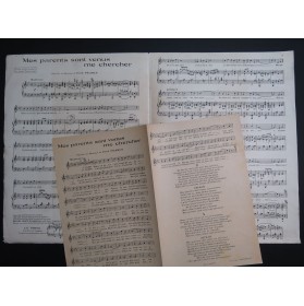 PEARLY Fred Mes parents sont venus me chercher Chant Piano 1922