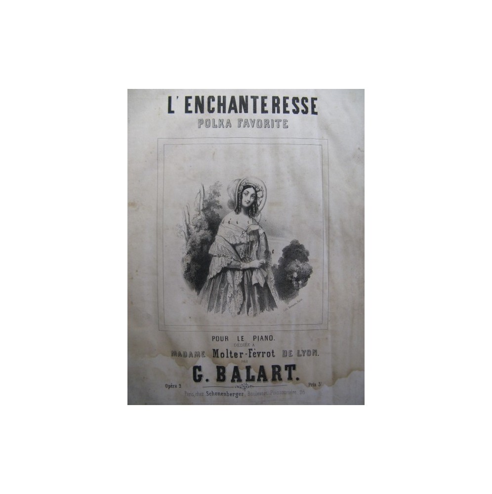 BALART G. L'enchanteresse Piano ca1850
