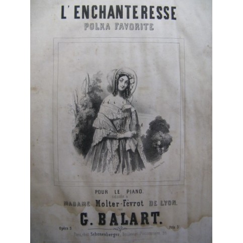 BALART G. L'enchanteresse Piano ca1850