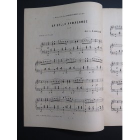 VASSEUR Jules La Belle Andalouse Piano ca1880