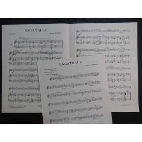 PERRIN Marcel Bagatelle Piano Saxophone ou Trompette 1960