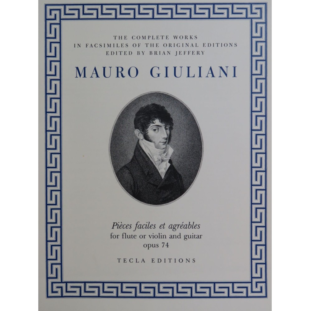 GIULIANI Mauro Pièces faciles op 74 Flûte ou Violon Guitare 1986