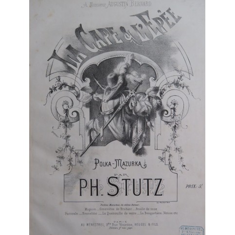 STUTZ Philippe La Cape et l'Épée Piano 1880