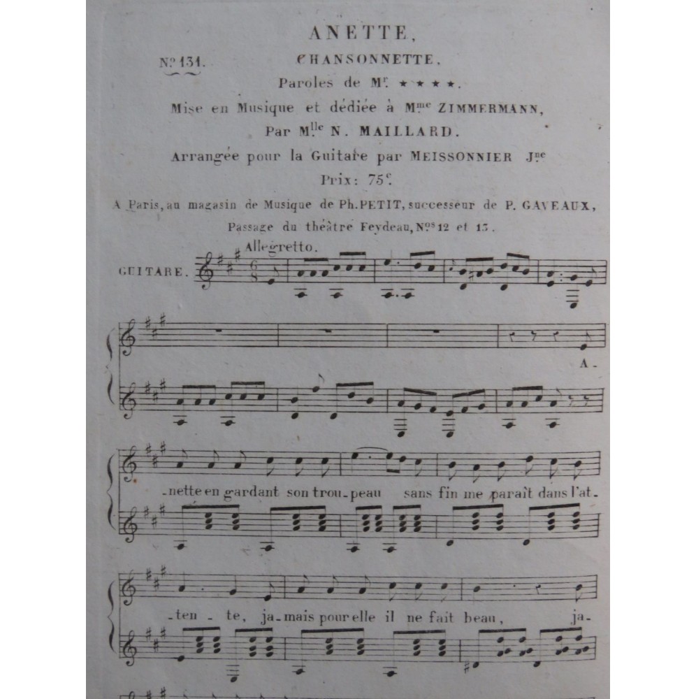 MAILLARD Nélia Anette Chant Guitare ca1820