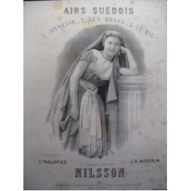WEKERLIN J. B. Air Suédois Chant Piano 1892