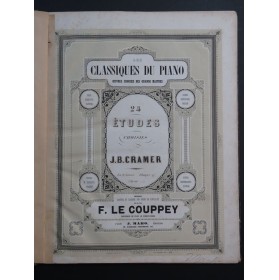 CRAMER J. B. Etudes 24 Pièces pour Piano ca1855