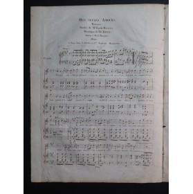 BAYLE Théophile Mes seules amours Chant Piano ca1830