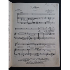 THOMPSON Fisher Arabianna Chant Piano 1923