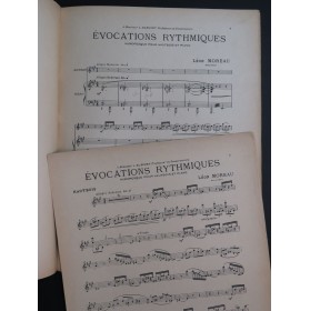 MOREAU Léon Evocations Rythmiques Piano Hautbois 1927