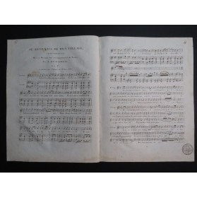 ROMAGNESI Antoine Je revenais de mon village Chant Piano ca1830