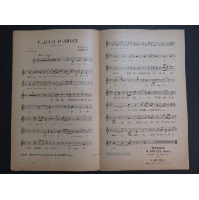 Plaisir d'Amour Romance Martini Chant