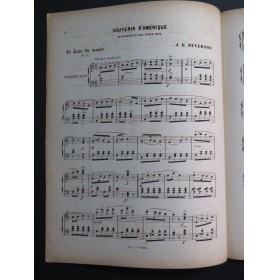 DUVERNOY J. B. Souvenir d'Amérique op 312 Piano ca1875