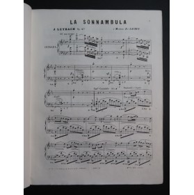 LEYBACH J. Fantaisie sur La Sonnambula op 27 Piano ca1858