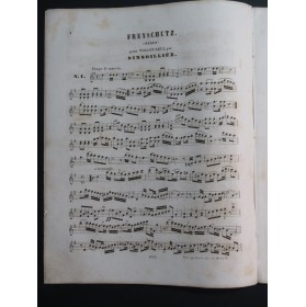 WEBER Freyschutz Sinsoilliez Violon seul ca1865