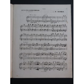 CRAMER Henri Fantaisie sur Lucie de Lammermoor Piano 4 mains ca1875