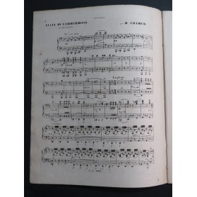 CRAMER Henri Fantaisie sur Lucie de Lammermoor Piano 4 mains ca1875