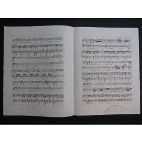 AUBER D. F. E. La Neige ou Le Nouvel Eginard No 3 Chant Harpe ou Piano ca1825