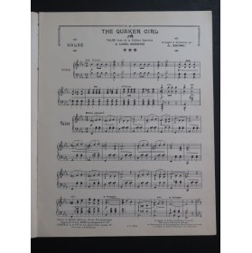 BOSC Auguste The Quaker Girl Valse Piano 1910