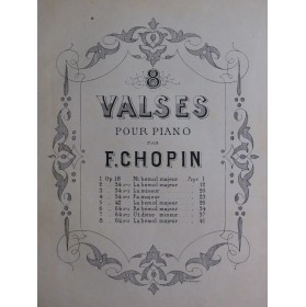 CHOPIN Frédéric Valse op 64...