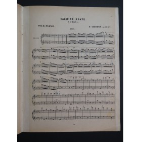 CHOPIN Frédéric Valse op 64 No 1 Piano 4 mains