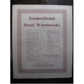 WIENIAWSKI Henri 2 mazurkas Violon Piano
