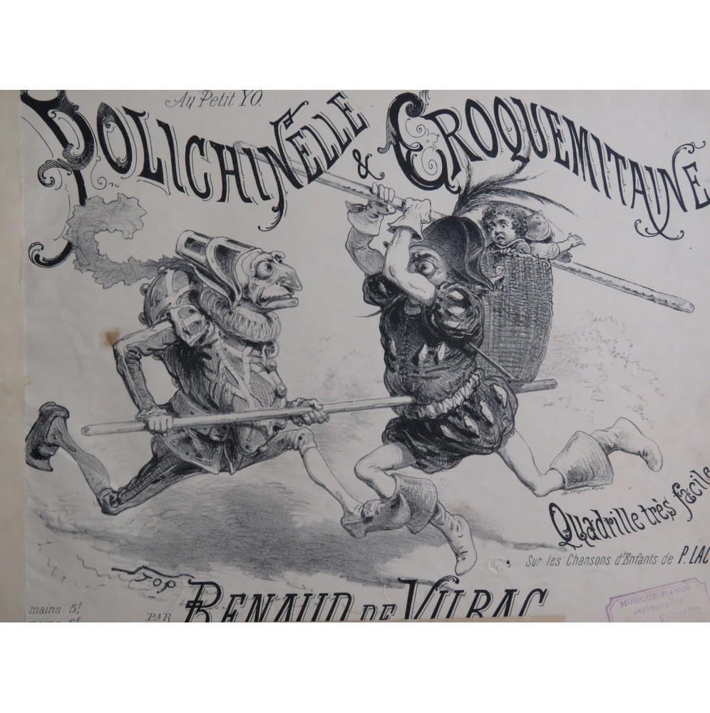 DE VILBAC Renaud Polichinelle et Croquemitaine Quadrille Piano ca1880