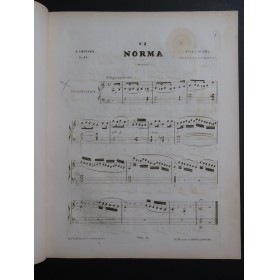 CROISEZ Alexandre Norma de Bellini Fantaisie op 45 Piano ca1850