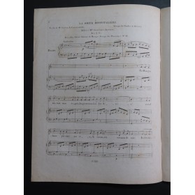 DE DUFORT Charles La Soeur Hospitalière Chant Piano ca1840