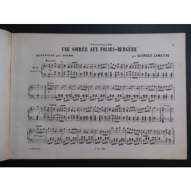 LAMOTHE Georges Une Soirée aux Folies Bergères Piano ca1850