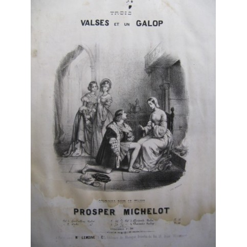 MICHELOT Prosper Clorinde Piano ca1840