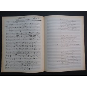 COLLIN Lucien Chanson à manger Manuscrit Chant Piano 1916