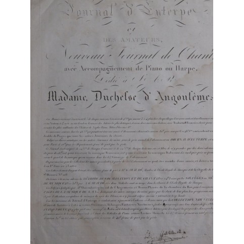 ZINGARELLI N. A. Romeo et Juliette Duo Chant Piano ou Harpe ca1820