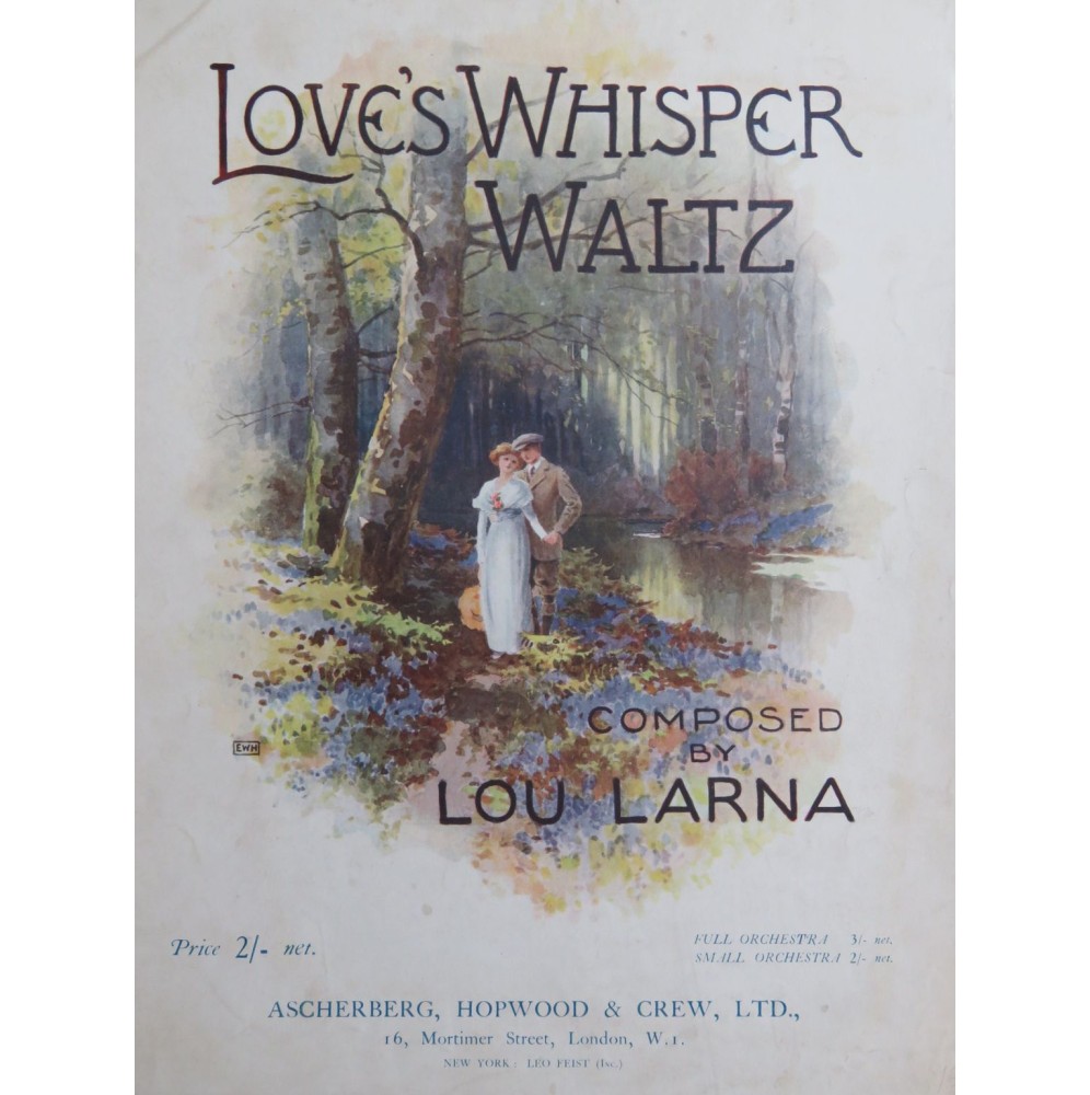 LARNA Lou Love's Whisper Piano 1919