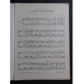 LARNA Lou Love's Whisper Piano 1919