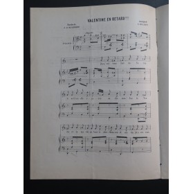 HELBET N. Valentine en retard Chant Piano