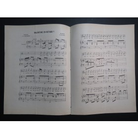 HELBET N. Valentine en retard Chant Piano