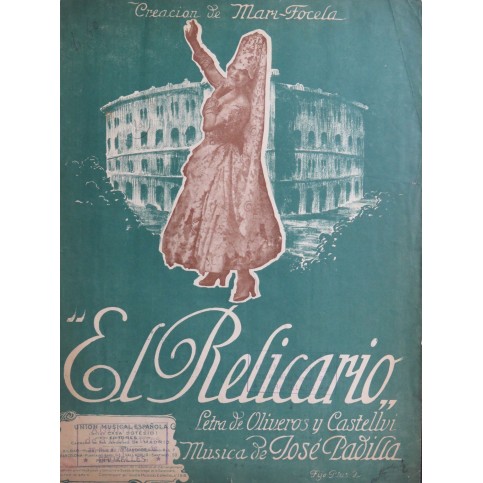 PADILLA José El Relicario Chant Piano 1918