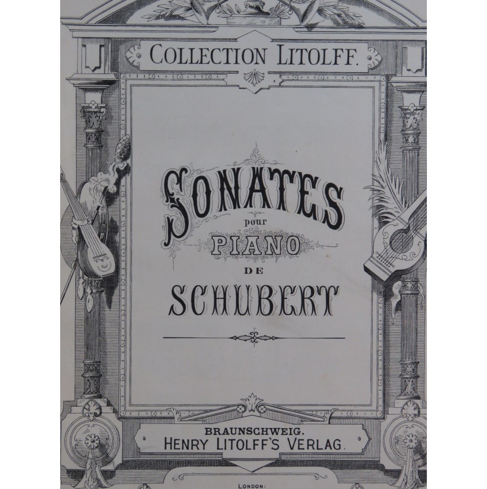 SCHUBERT Franz Sonaten Sonates Piano XIXe