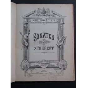 SCHUBERT Franz Sonaten Sonates Piano XIXe
