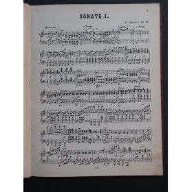 SCHUBERT Franz Sonaten Sonates Piano XIXe