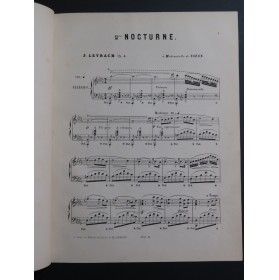 LEYBACH J. Nocturne op 4 Piano XIXe siècle