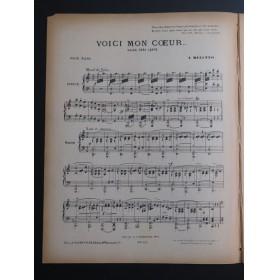 MÉLUTRO André Voici mon Coeur Piano 1907