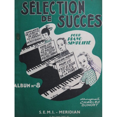 Selection de Succès No 8 pour Piano 1954