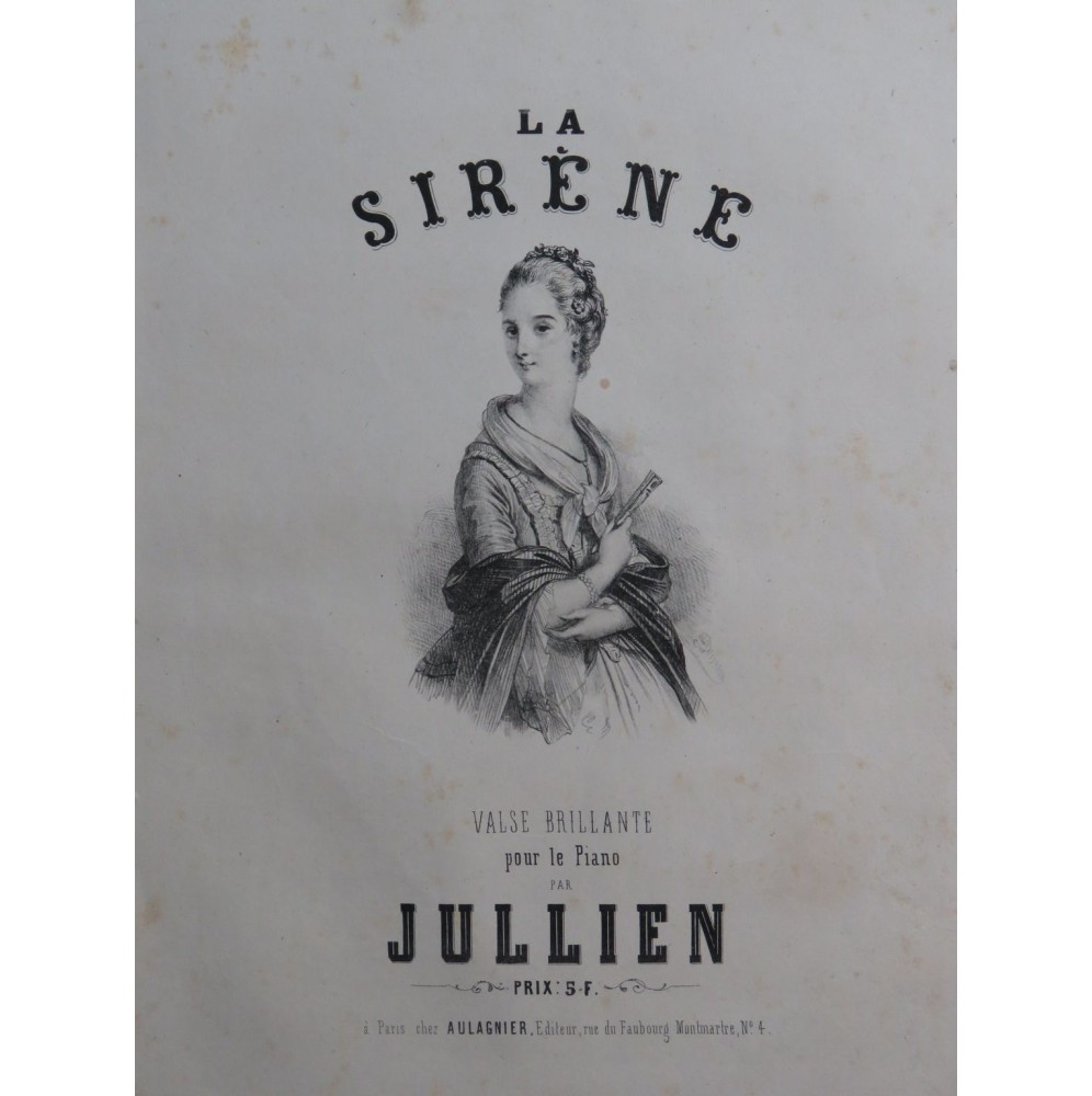 JULLIEN La Sirène Piano ca1850